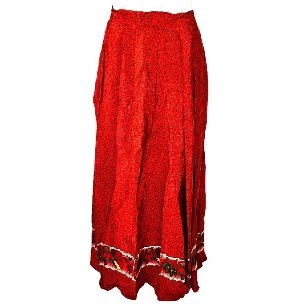 Allard Ellen Tracy Skirt 100% Silk Boho Women Size 10